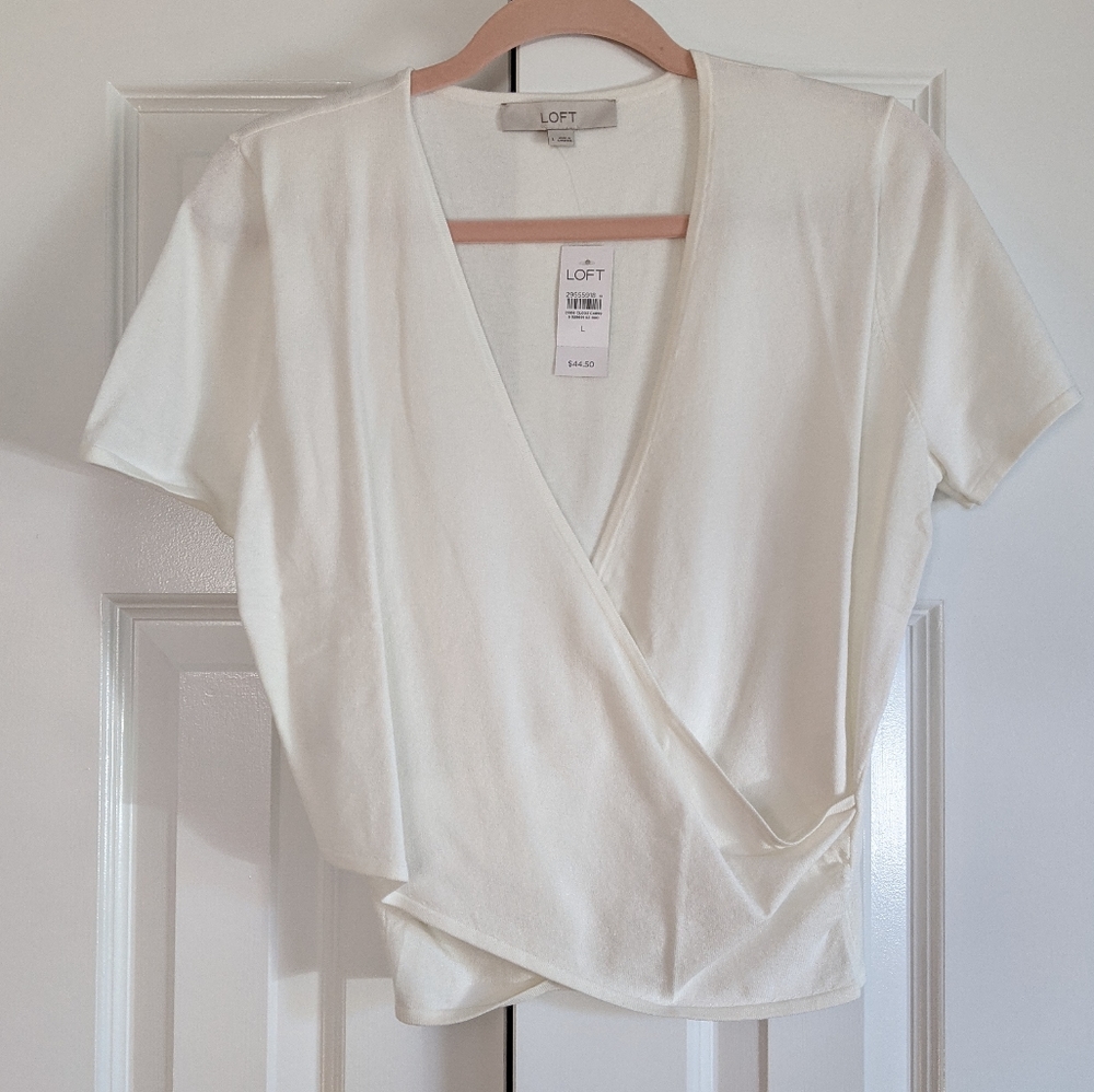 Loft Wrap Crop Tee